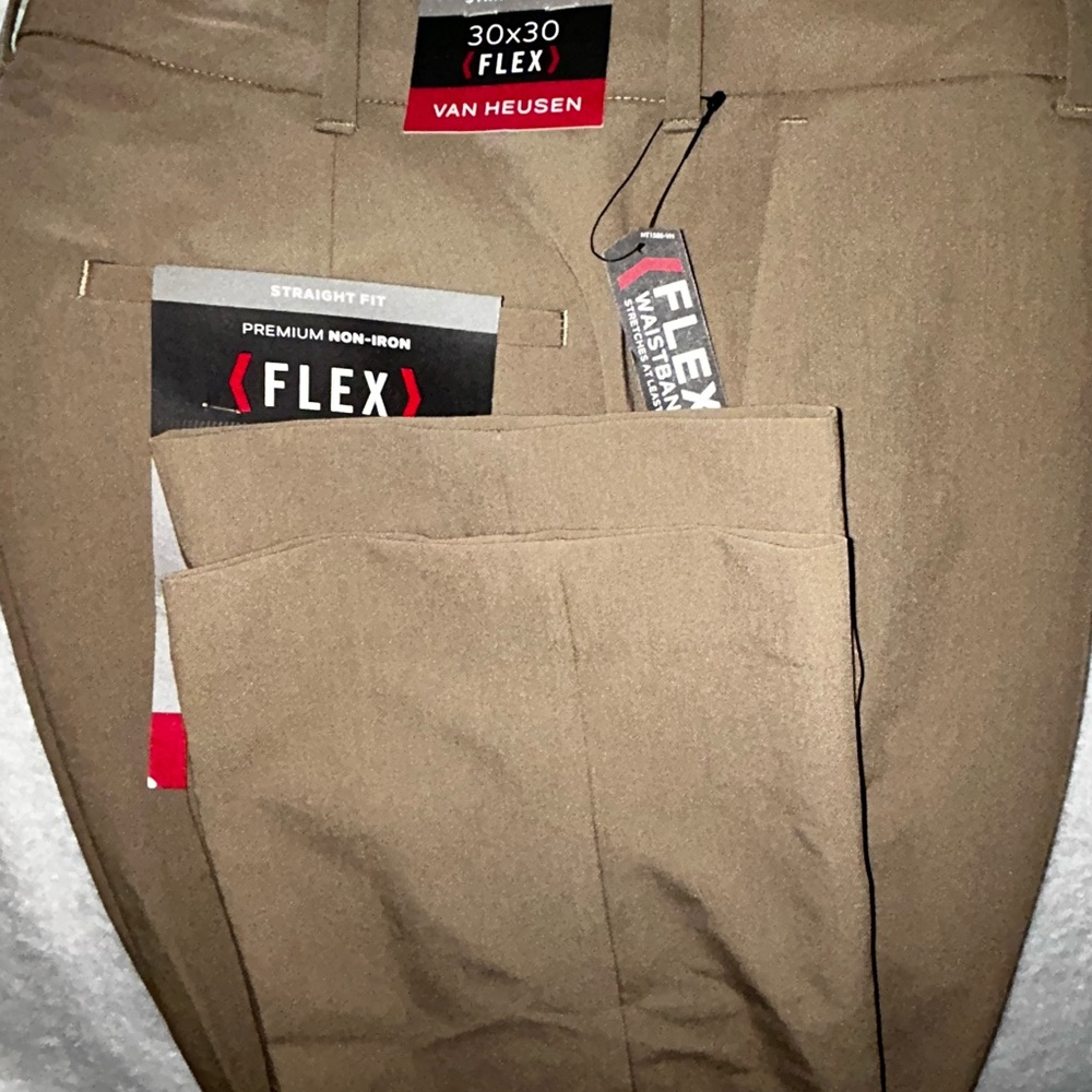 Van Heusen Men's Flex Dress Pants - Tan